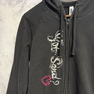 Got Sand Hoodie Sweatshirt Womens XL Full Zip Faded Black